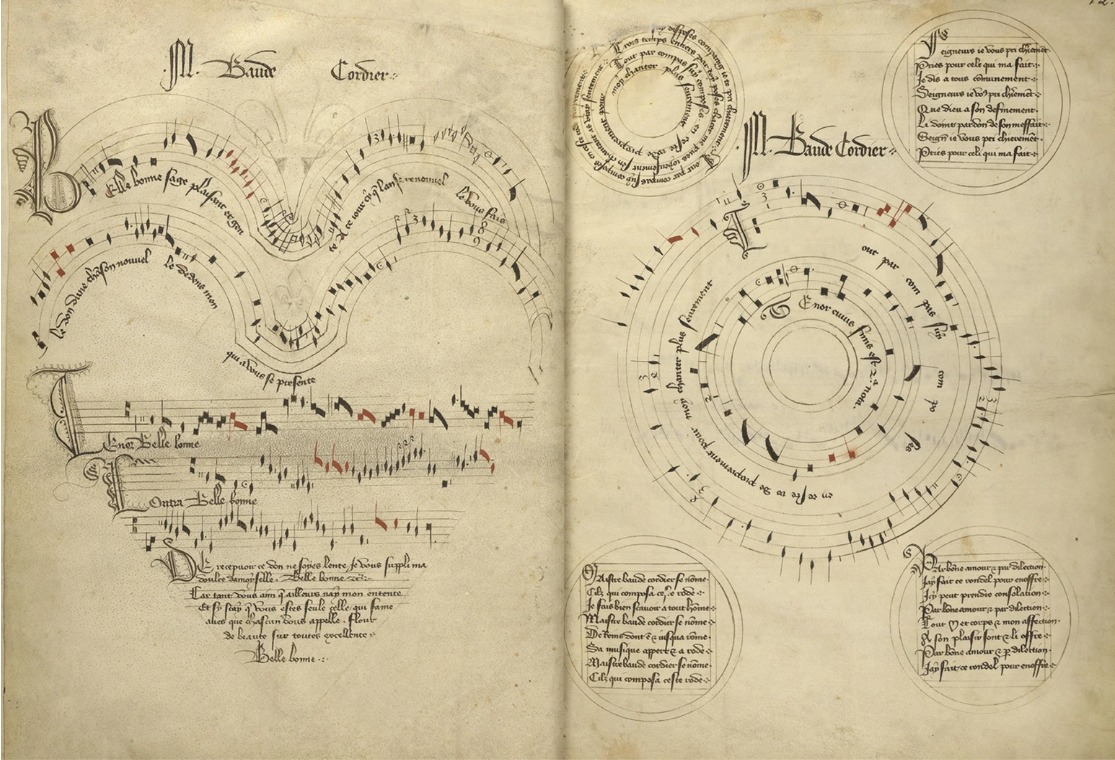 Una musica disegnata a forma di cuore